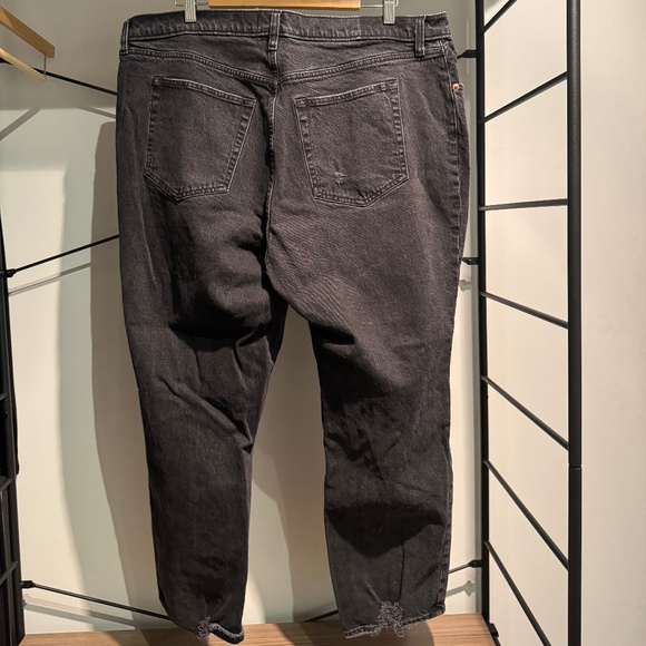 Black '90s Straight Ultra High Rise Denim, Curve Love (Size 20/35) - Abercrombie - Picture 3 of 4